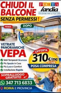 Promozione vetrate panoramiche VEPA