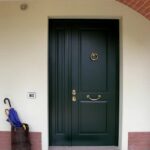 Portone blindato doppia porta verde