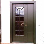 Porta blindata con Vetro