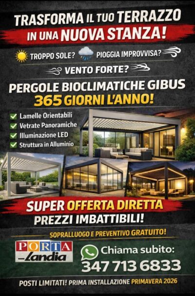 Promozione Perrgole Bioclimatiche
